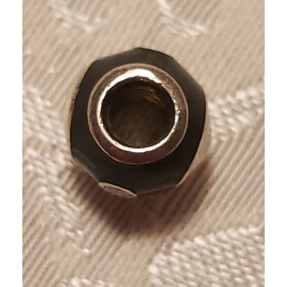 Pandora Yin Yang Charm Sterling Silver Retired Marked 925 ALE White Black Enamel - Picture 9 of 9